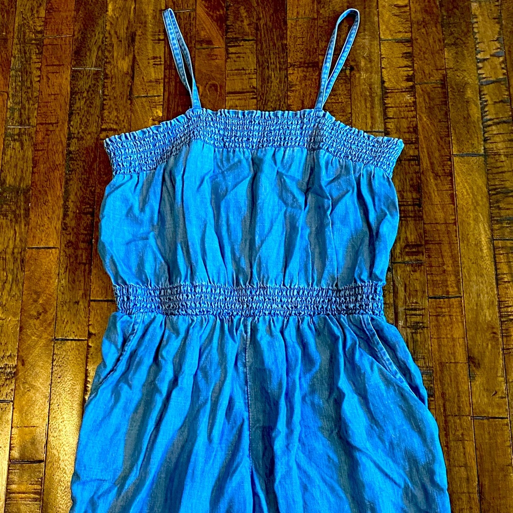 Girls Denim Romper